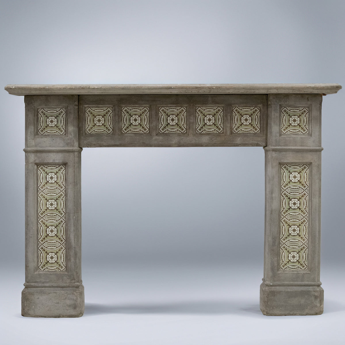 Rare Victorian Stone Fireplace Surround with Minton Tiles | The Architectural Forum