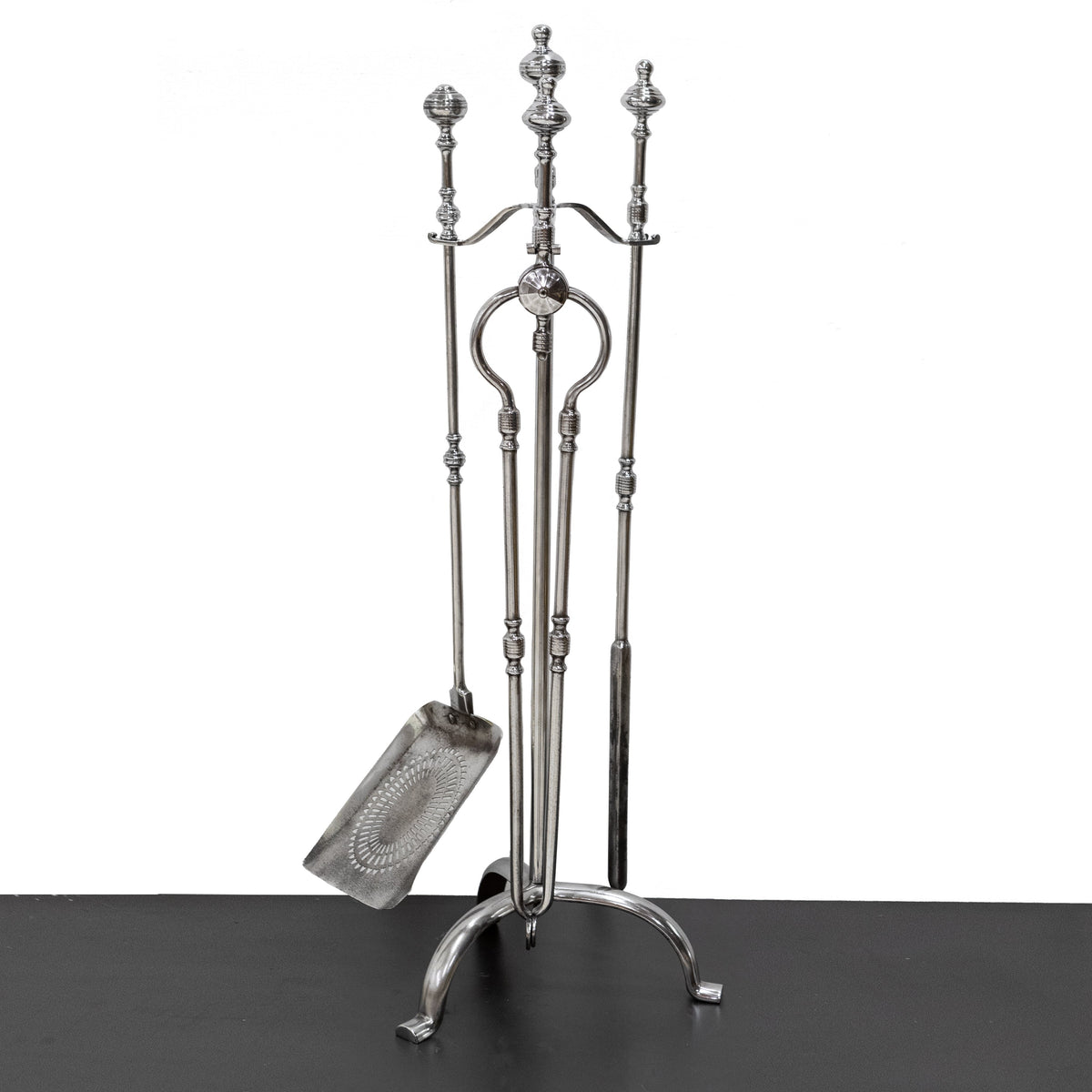Antique Steel Fireplace Companion Set | The Architectural Forum