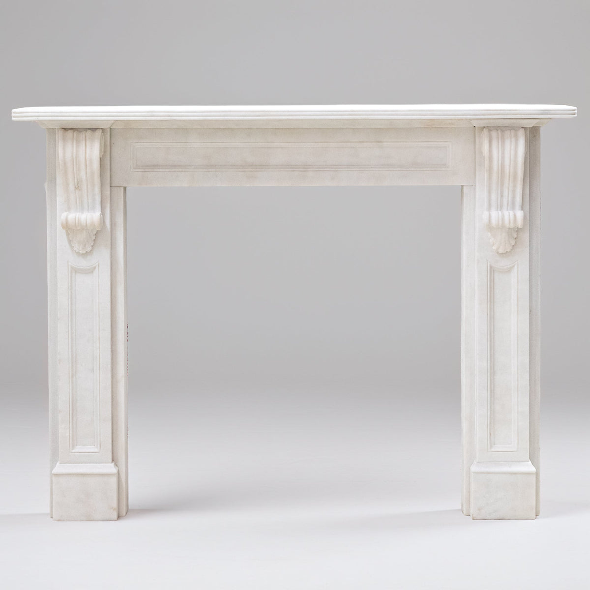 Reclaimed Statuary Marble Victorian Style Chimneypiece with Corbels | The Architectural Forum