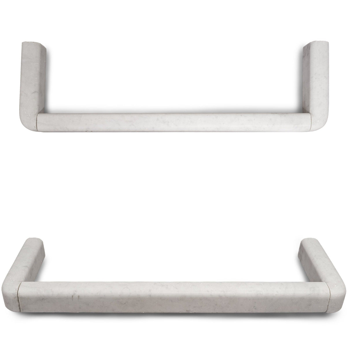 Antique Carrara Marble Fender |  Fireplace Curb Fender | The Architectural Forum