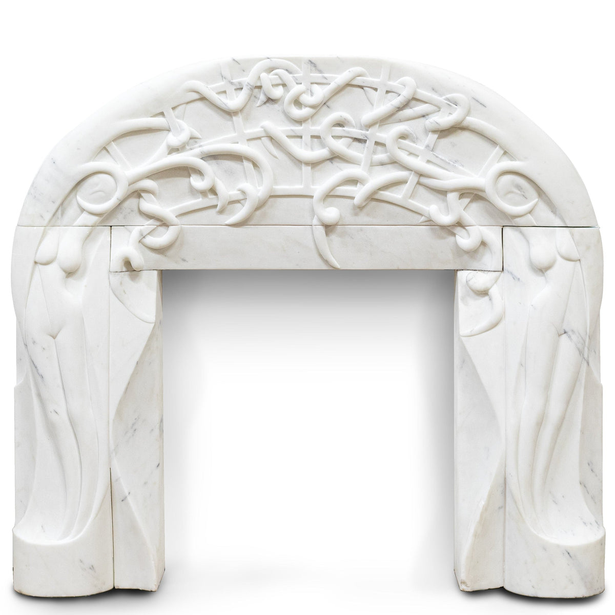 Rare Finely Carved Statuary Marble Chimneypiece | The Architectural Forum