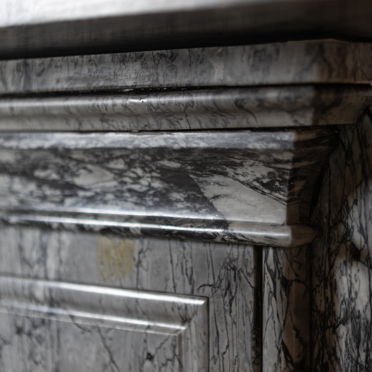 Antique Victorian Grey Bardiglio Marble Arched Chimneypiece | The Architectural Forum