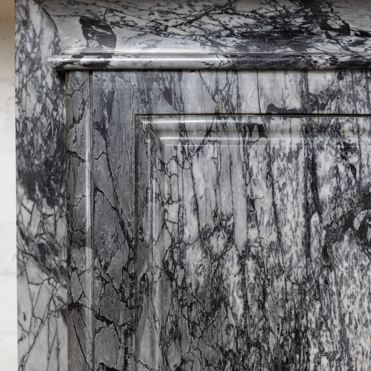 Antique Victorian Grey Bardiglio Marble Arched Chimneypiece | The Architectural Forum