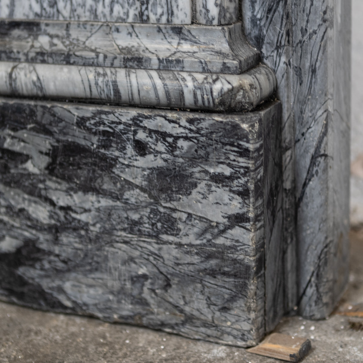 Antique Victorian Grey Bardiglio Marble Arched Chimneypiece | The Architectural Forum