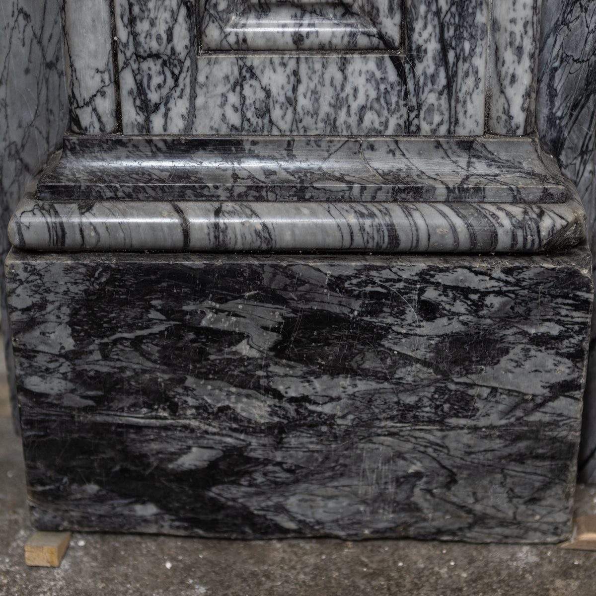 Antique Victorian Grey Bardiglio Marble Arched Chimneypiece | The Architectural Forum