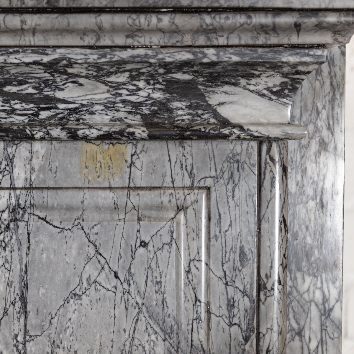 Antique Victorian Grey Bardiglio Marble Arched Chimneypiece | The Architectural Forum