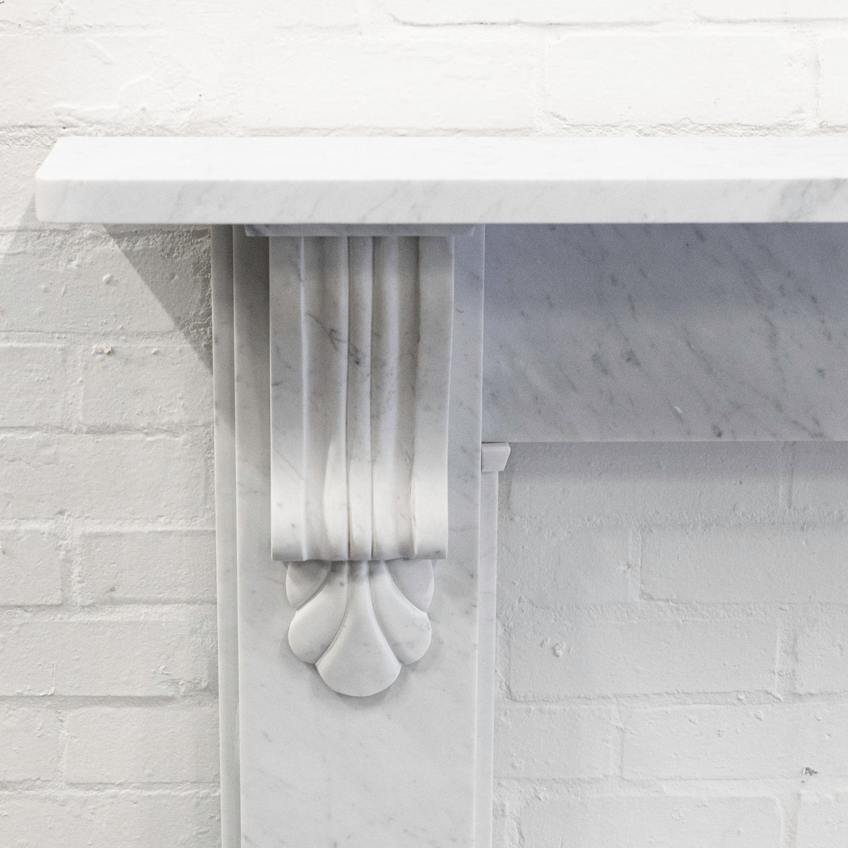 Victorian Style Surround With Corbels | Reclaimed Carrara Marble | The Architectural Forum