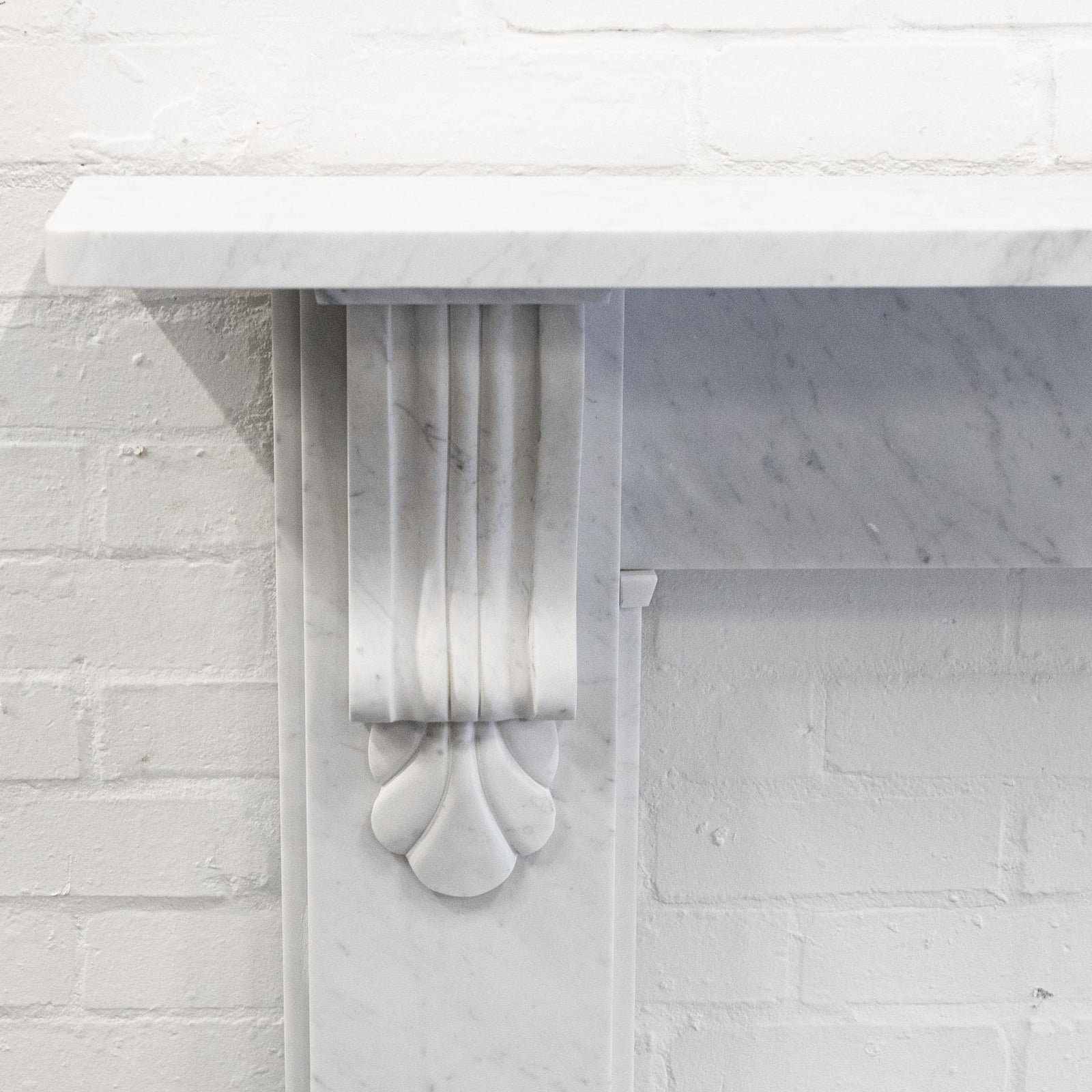 Victorian Style Surround With Corbels | Reclaimed Carrara Marble | The Architectural Forum