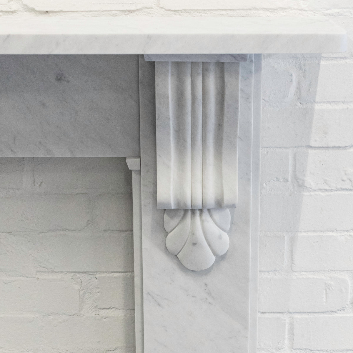 Victorian Style Surround With Corbels | Reclaimed Carrara Marble | The Architectural Forum