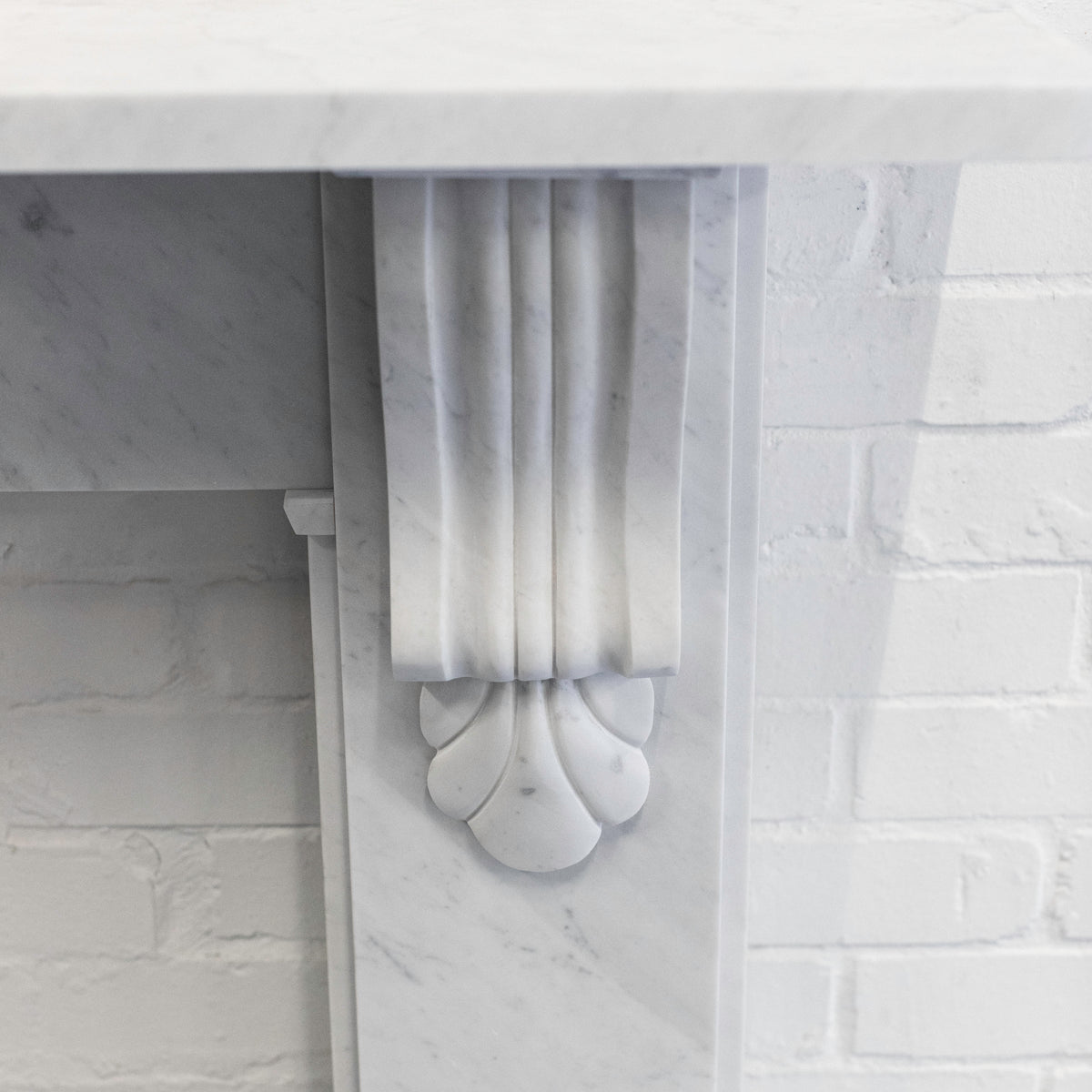 Victorian Style Surround With Corbels | Reclaimed Carrara Marble | The Architectural Forum