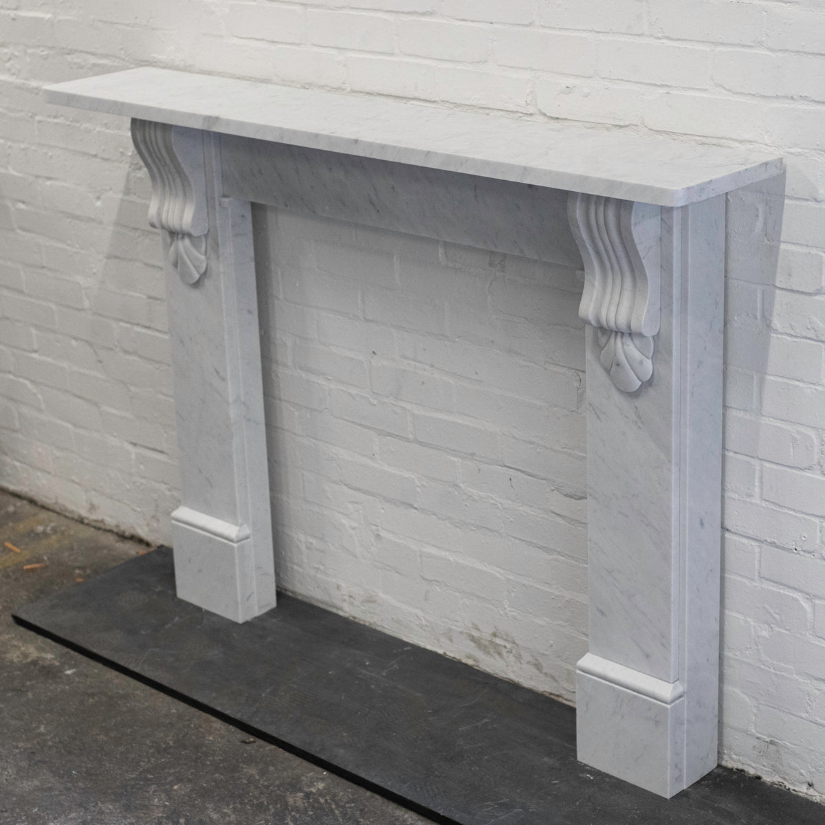 Victorian Style Surround With Corbels | Reclaimed Carrara Marble | The Architectural Forum