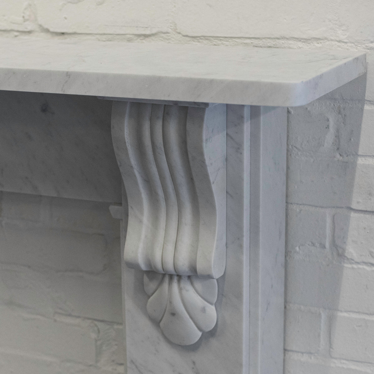 Victorian Style Surround With Corbels | Reclaimed Carrara Marble | The Architectural Forum