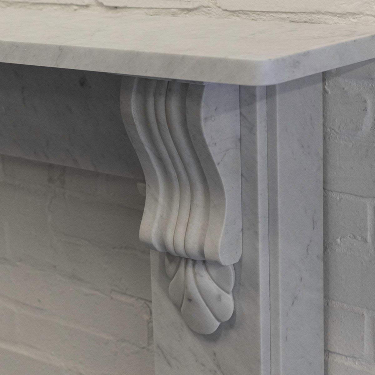 Victorian Style Surround With Corbels | Reclaimed Carrara Marble | The Architectural Forum