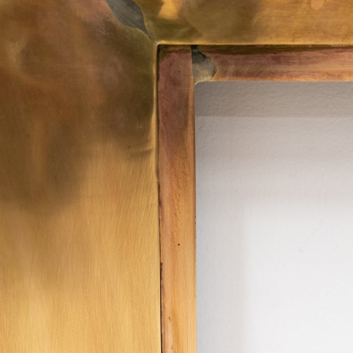 Reclaimed Art Deco Style Brass Bolection Fireplace Surround | Mid Century