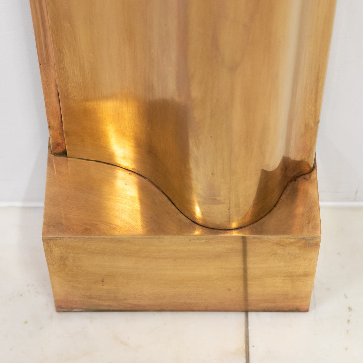 Reclaimed Art Deco Style Brass Bolection Fireplace Surround | Mid Century | The Architectural Forum
