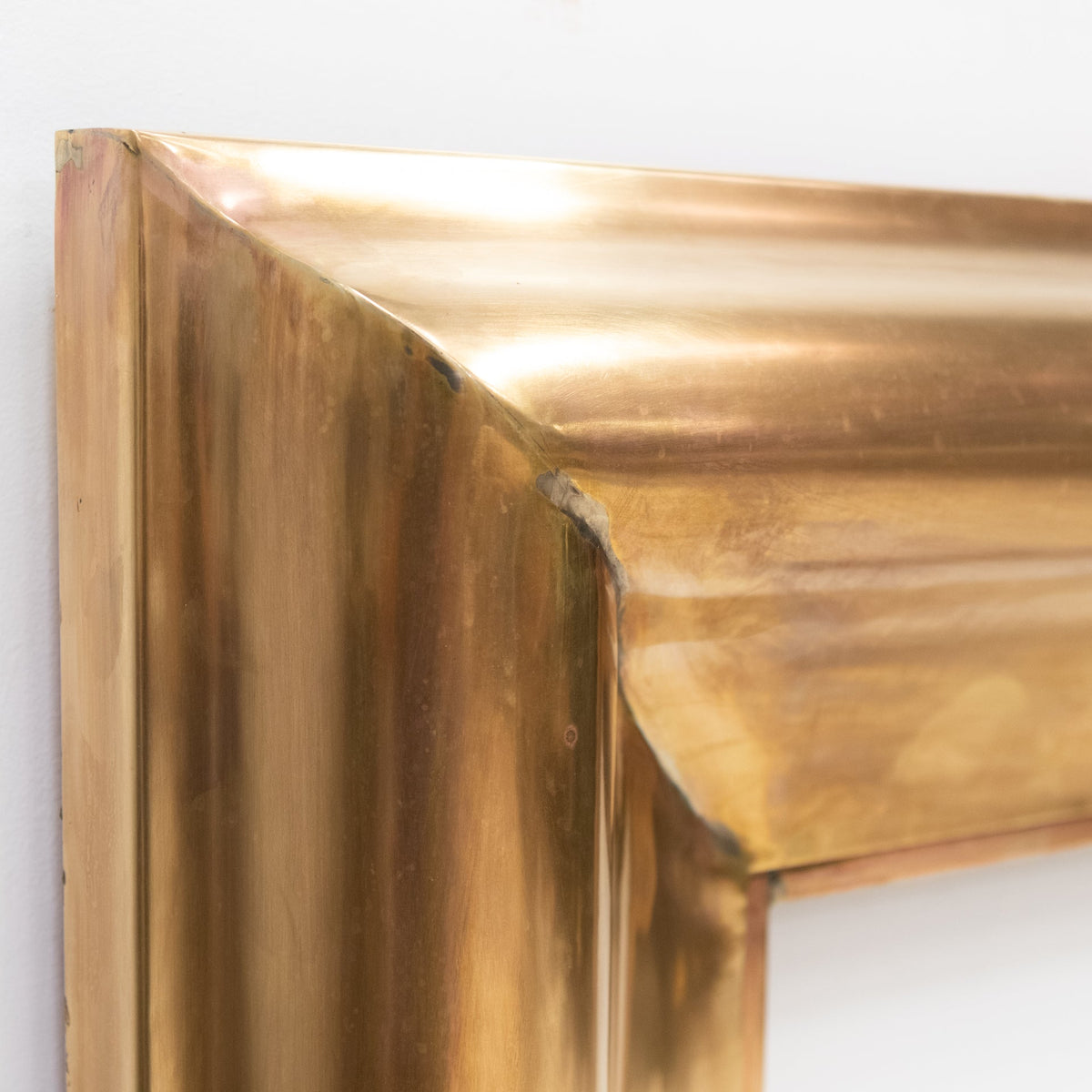 Reclaimed Art Deco Style Brass Bolection Fireplace Surround | Mid Century | The Architectural Forum