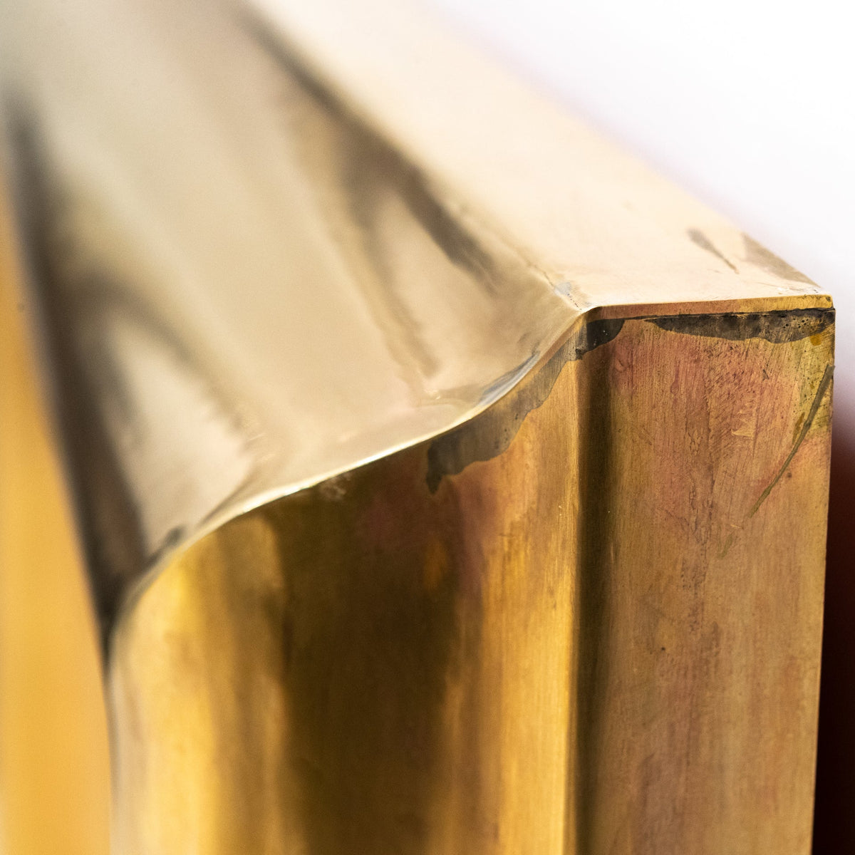 Reclaimed Art Deco Style Brass Bolection Fireplace Surround | Mid Century