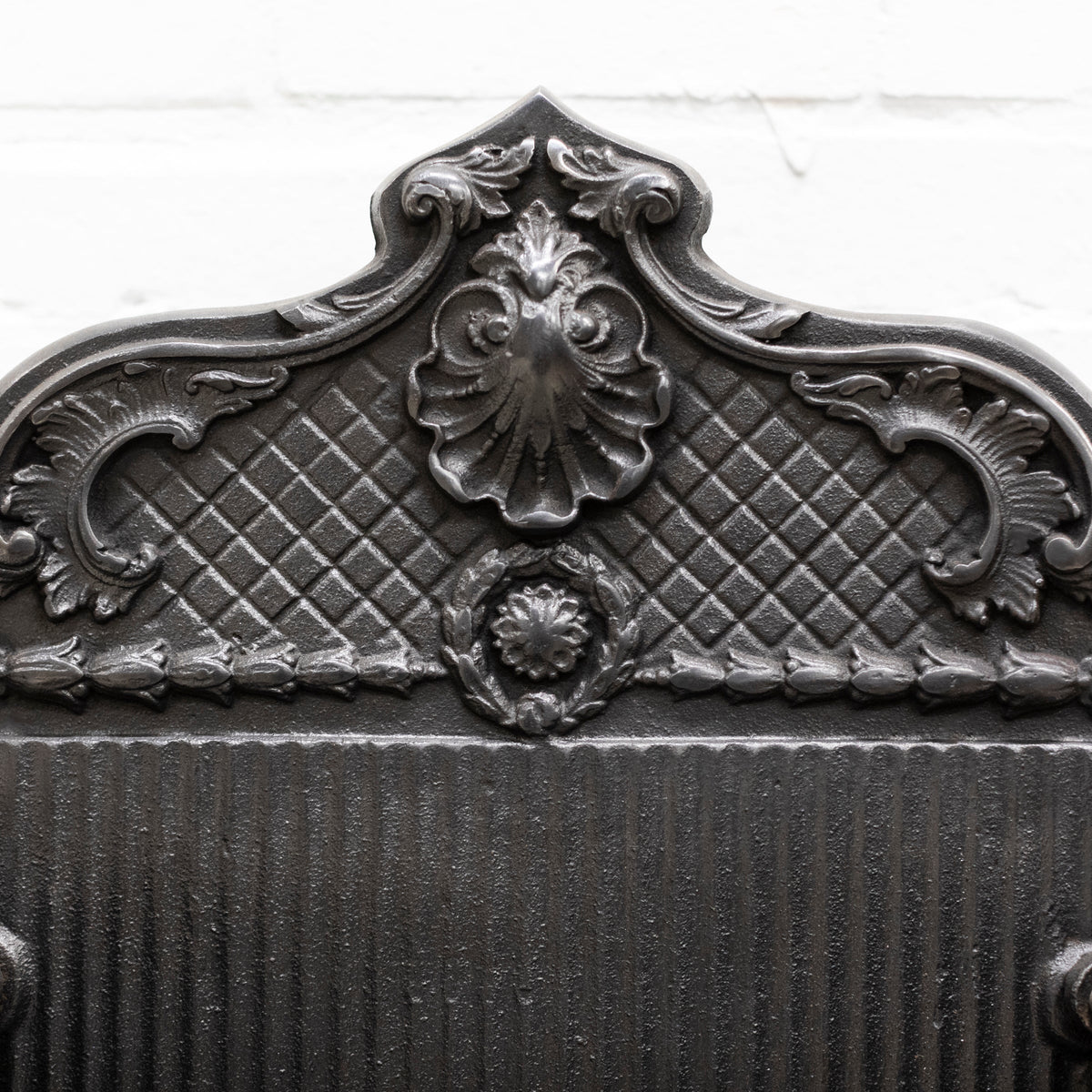 Reclaimed Cast Iron Fire Basket with Finials | The Architectural Forum