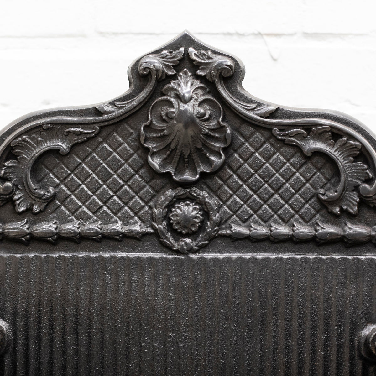 Reclaimed Cast Iron Fire Basket with Finials | The Architectural Forum
