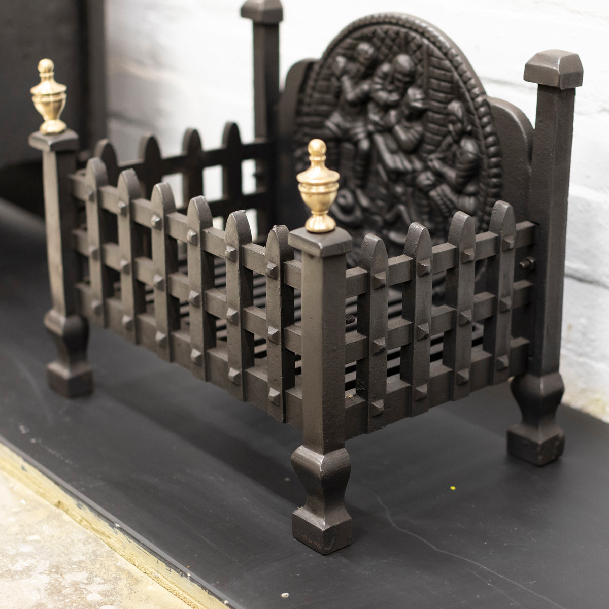 Reclaimed Cast Iron Fire Basket | The Architectural Forum