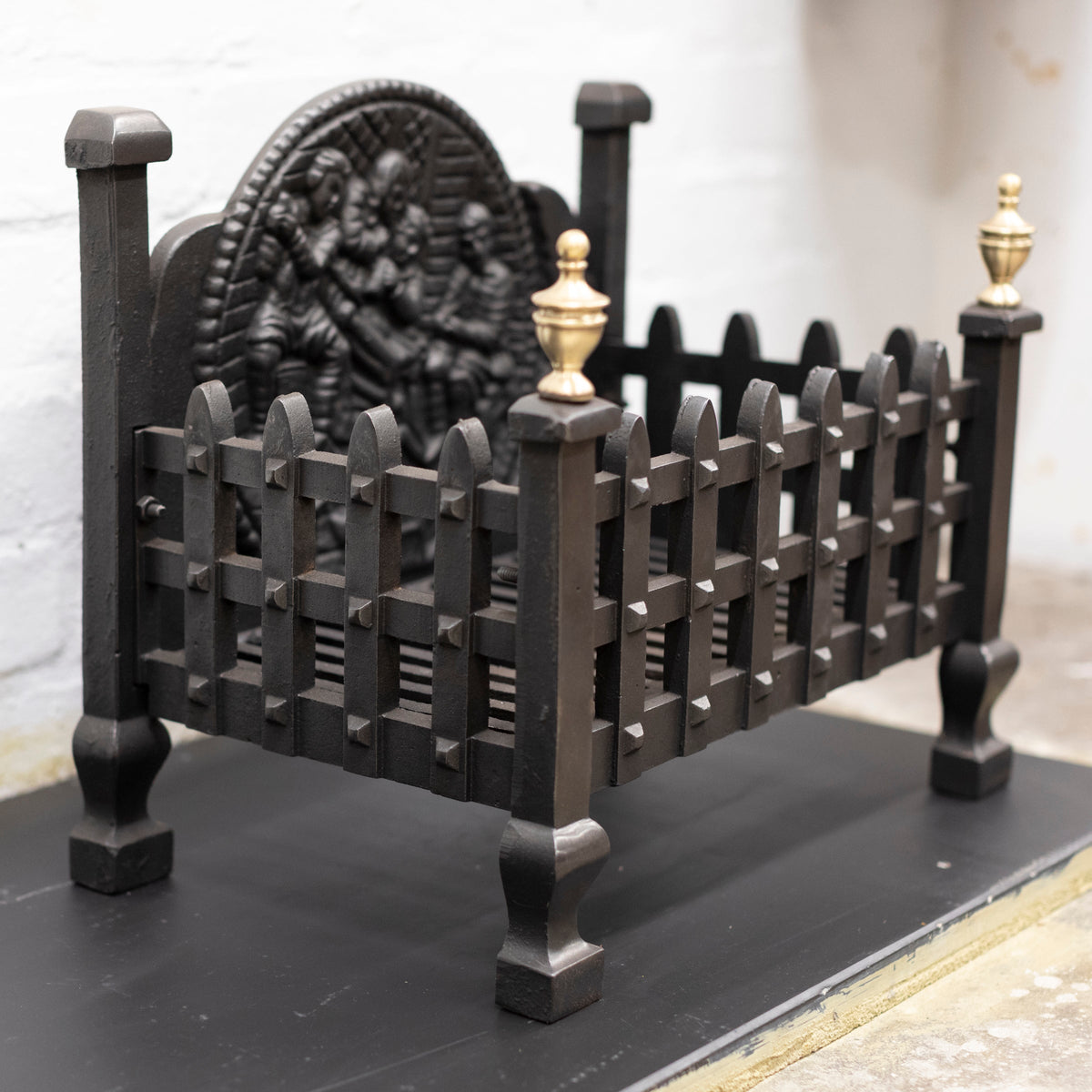 Reclaimed Cast Iron Fire Basket | The Architectural Forum