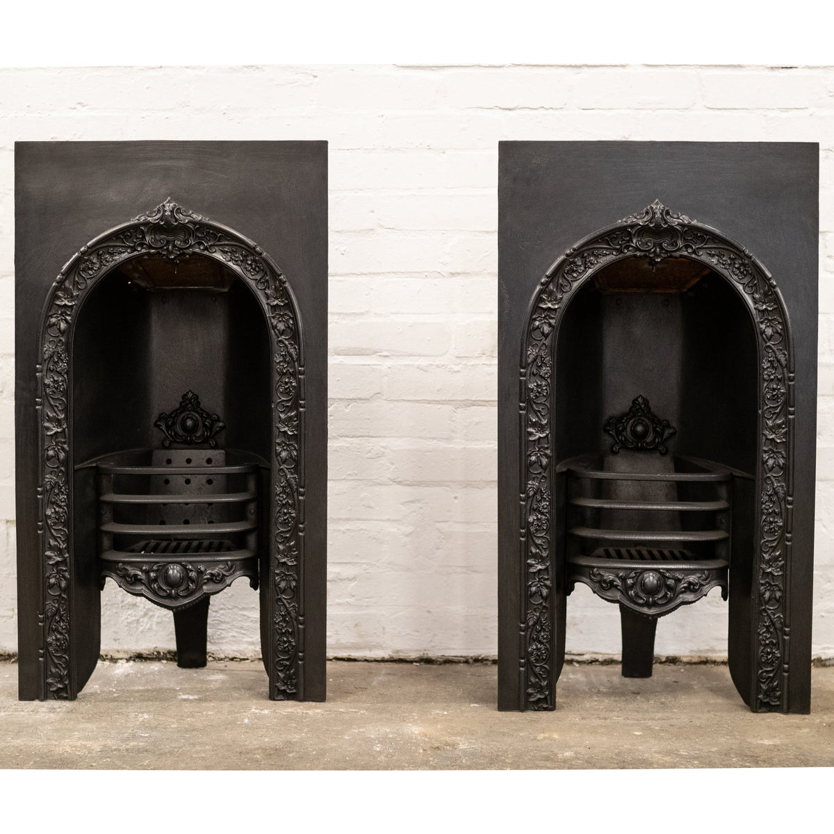 Antique Ornate Victorian Cast Iron Arched Insert (pair available) | The Architectural Forum