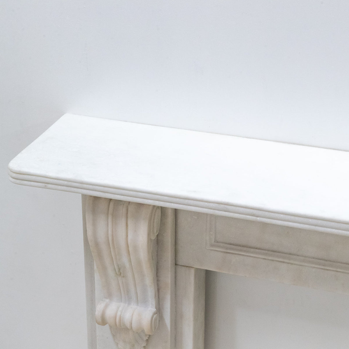Reclaimed Statuary Marble Victorian Style Chimneypiece with Corbels | The Architectural Forum