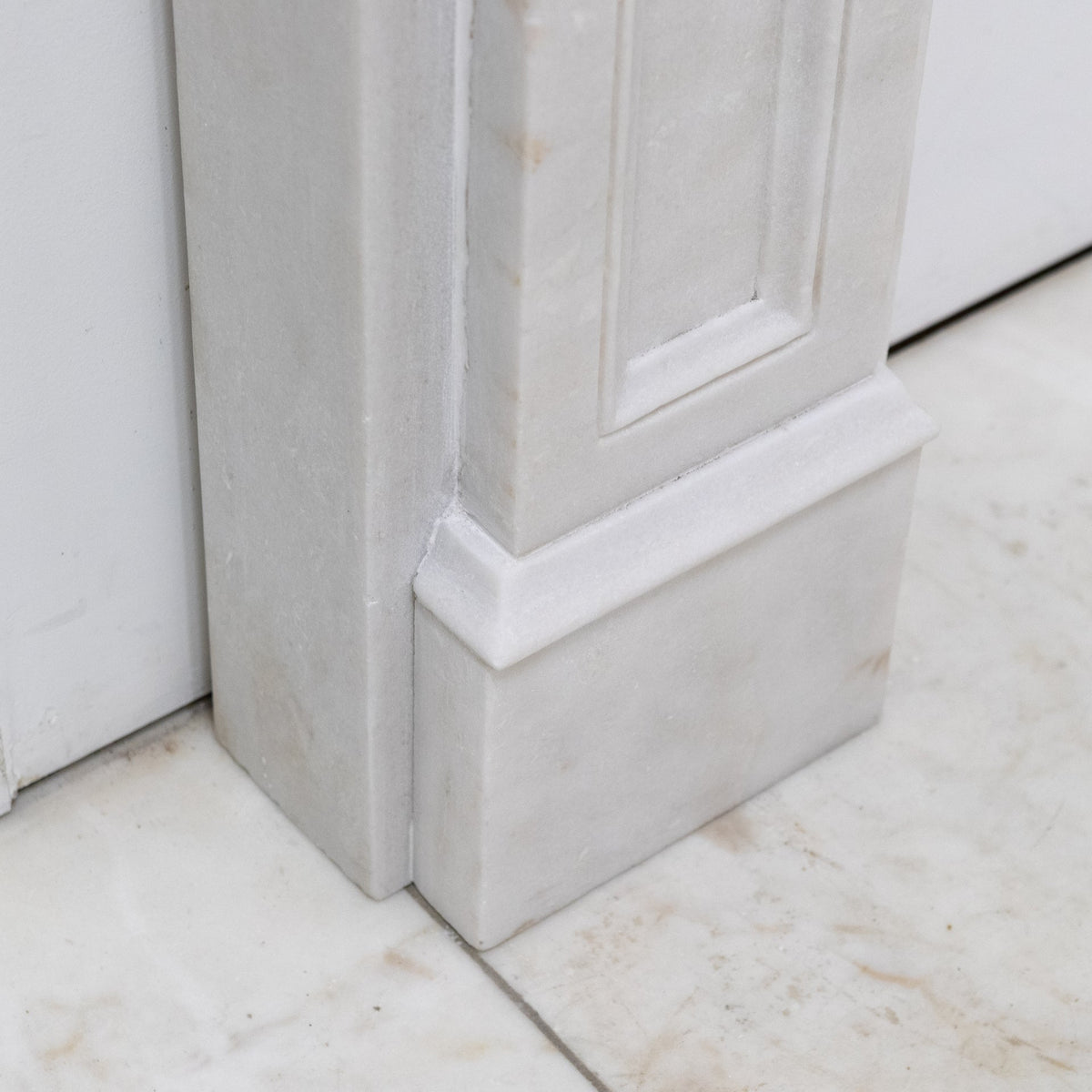 Reclaimed Statuary Marble Victorian Style Chimneypiece with Corbels | The Architectural Forum
