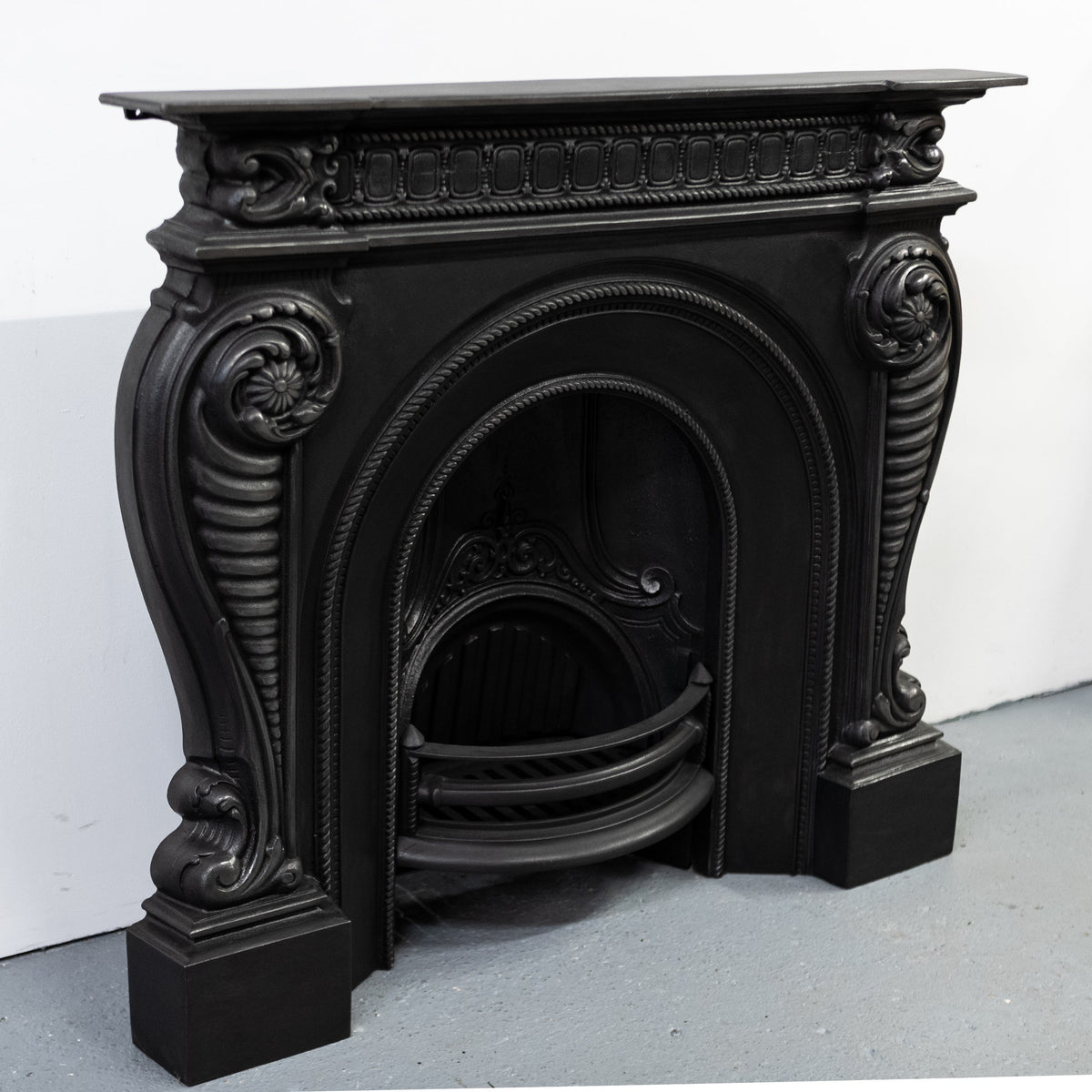 Victorian Style Cast Iron Combination Fireplace