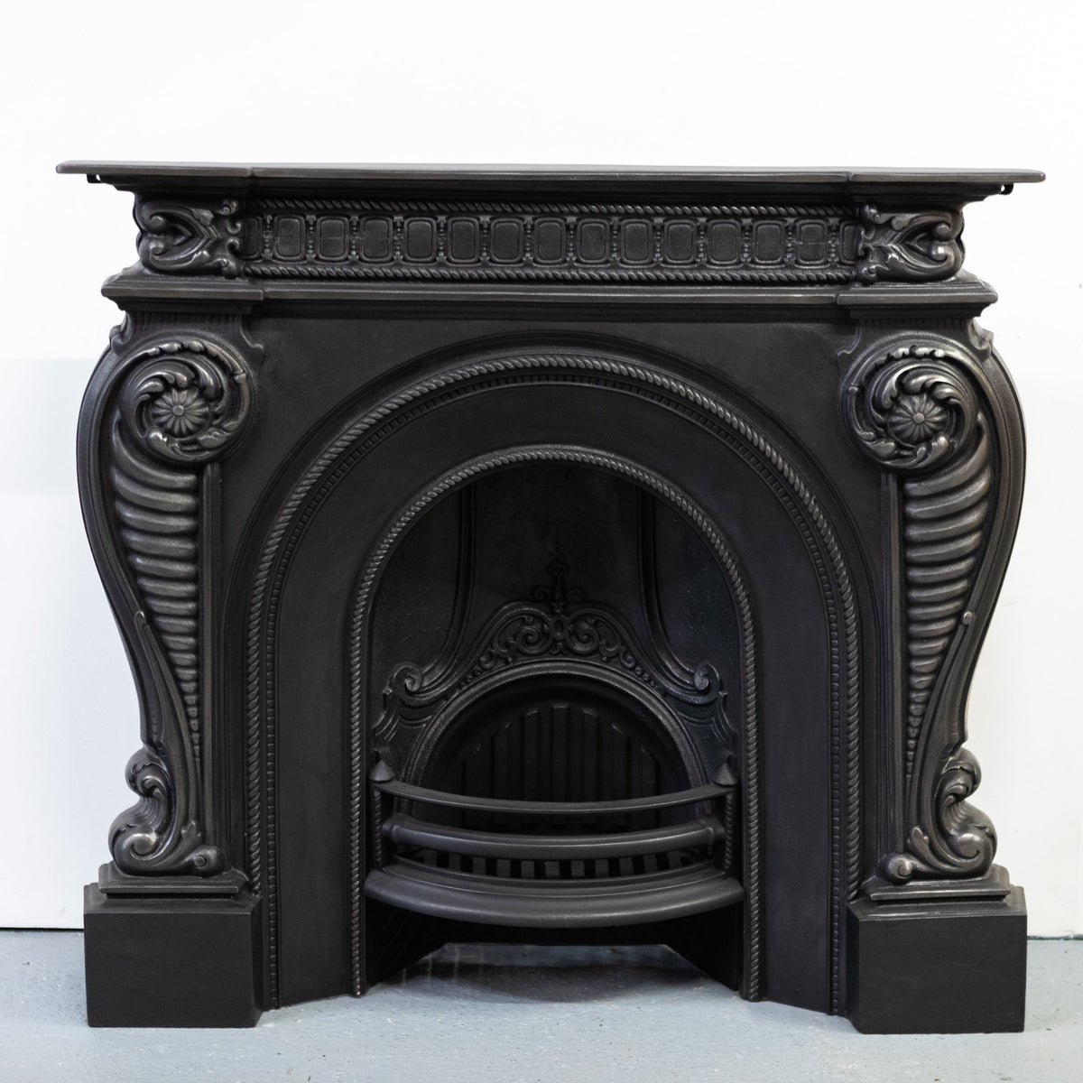 Victorian Style Cast Iron Combination Fireplace