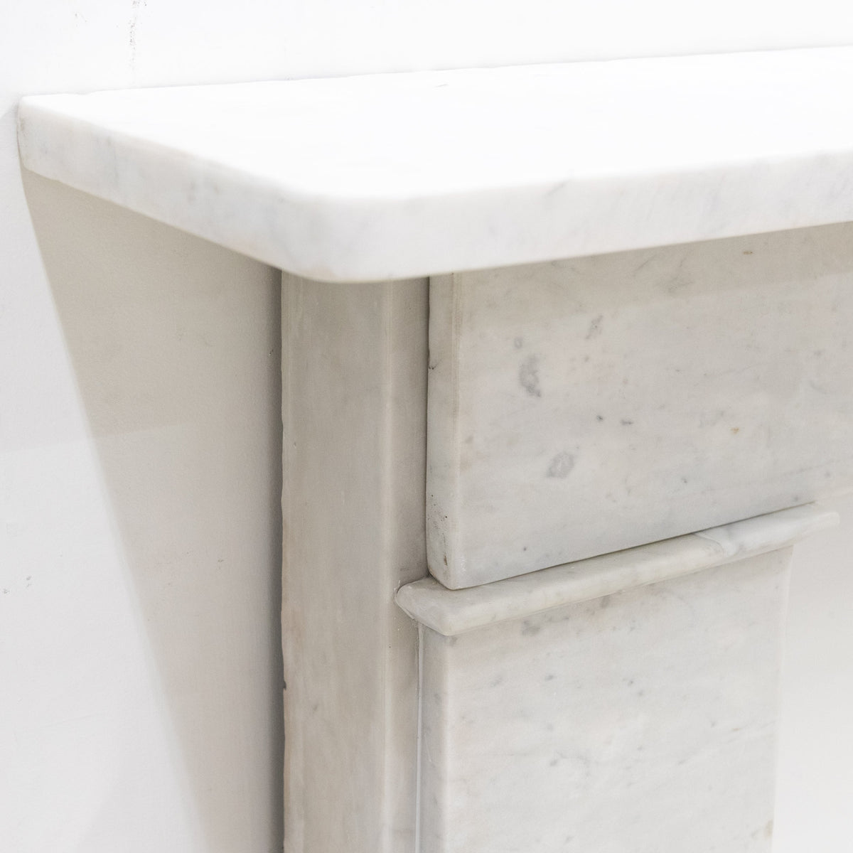 Antique Carrara Marble Late Georgian Fireplace Surround