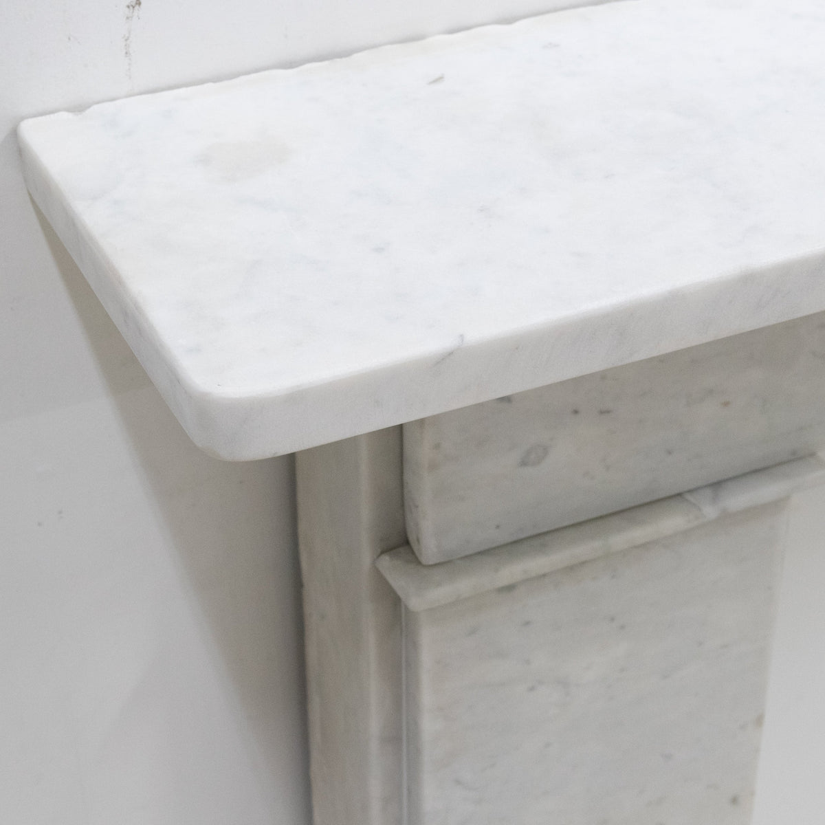 Antique Carrara Marble Late Georgian Fireplace Surround