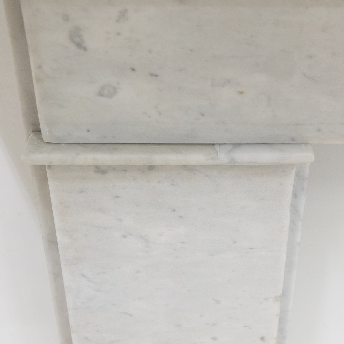 Antique Carrara Marble Late Georgian Fireplace Surround