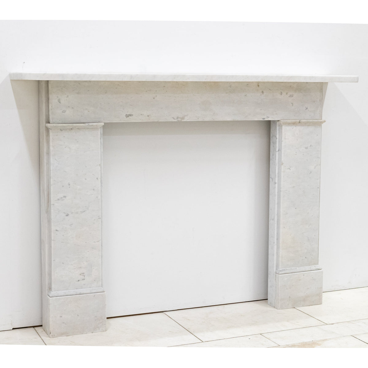 Antique Carrara Marble Late Georgian Fireplace Surround