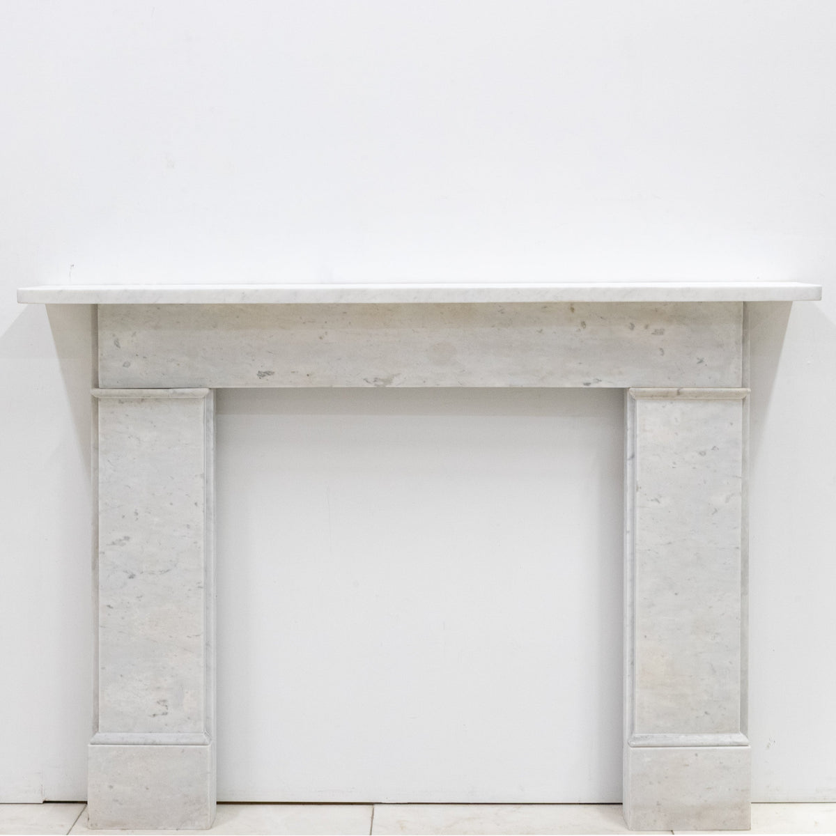 Antique Carrara Marble Late Georgian Fireplace Surround