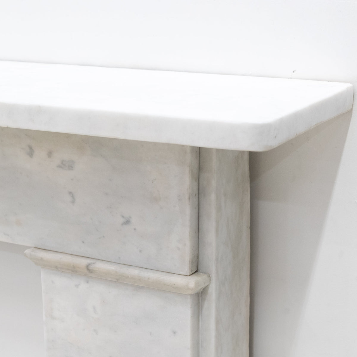 Antique Carrara Marble Late Georgian Fireplace Surround