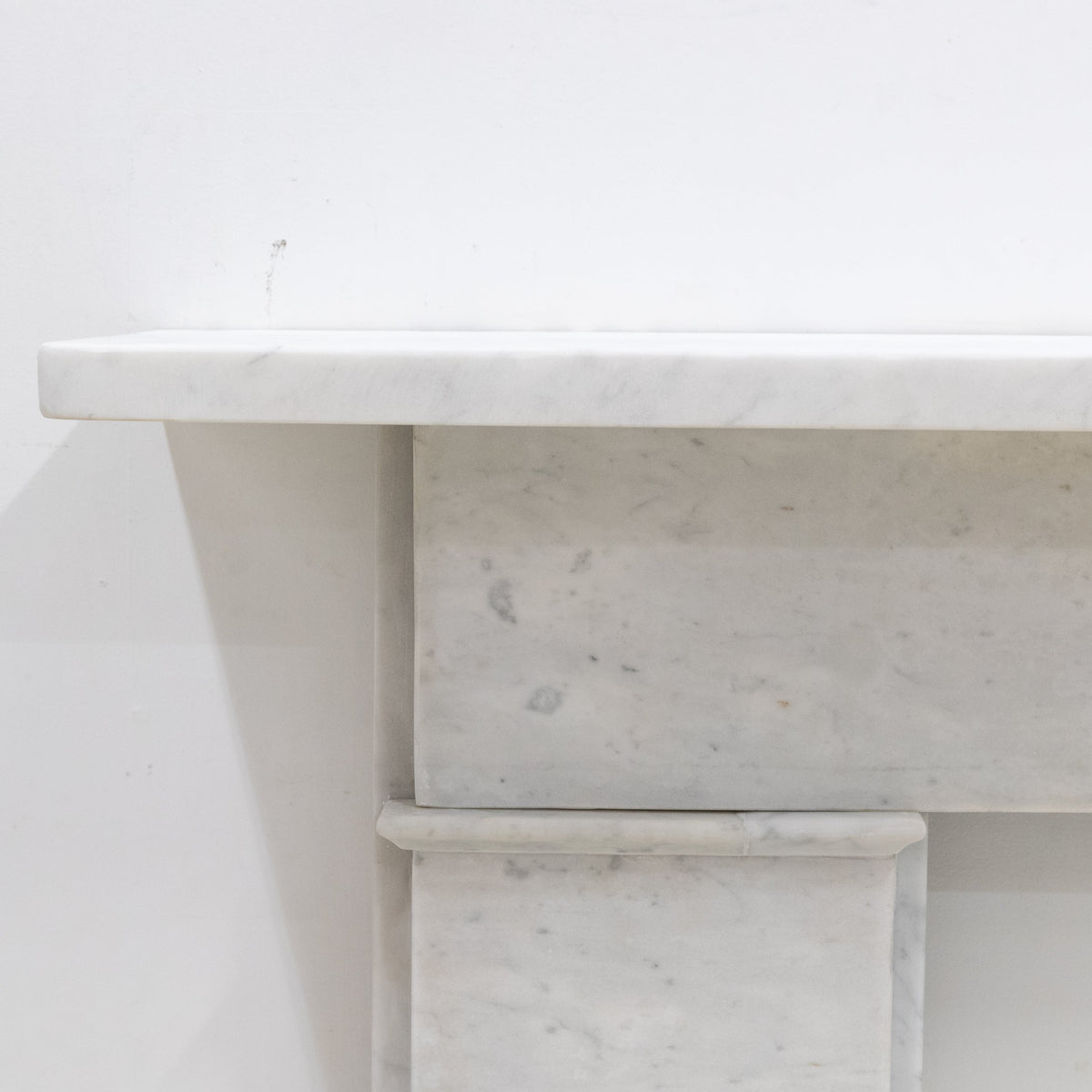 Antique Carrara Marble Late Georgian Fireplace Surround
