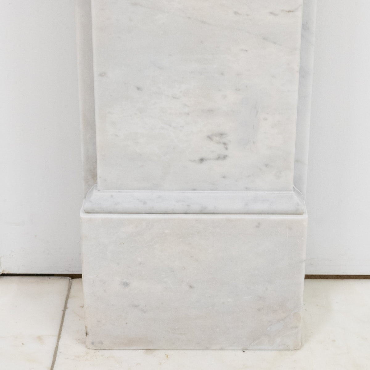 Antique Carrara Marble Late Georgian Fireplace Surround