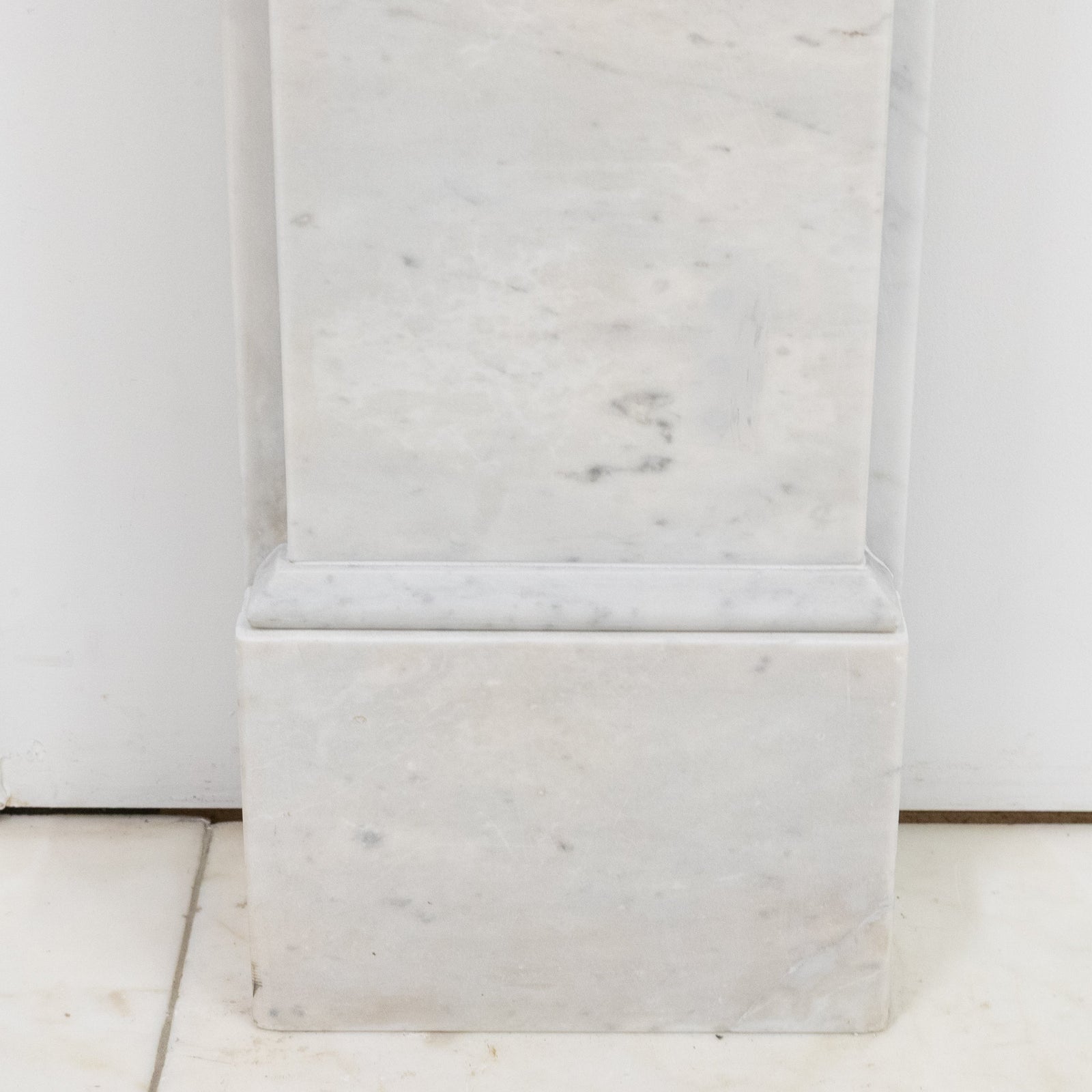 Antique Carrara Marble Late Georgian Fireplace Surround
