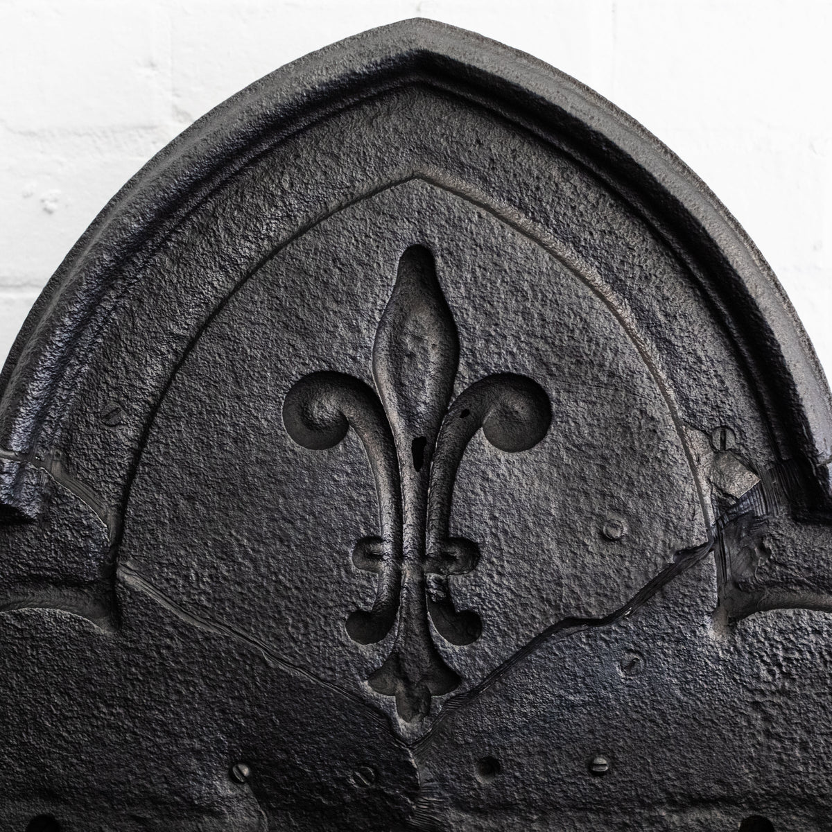 Antique Gothic Revival Cast Iron Fire Basket | The Architectural Forum