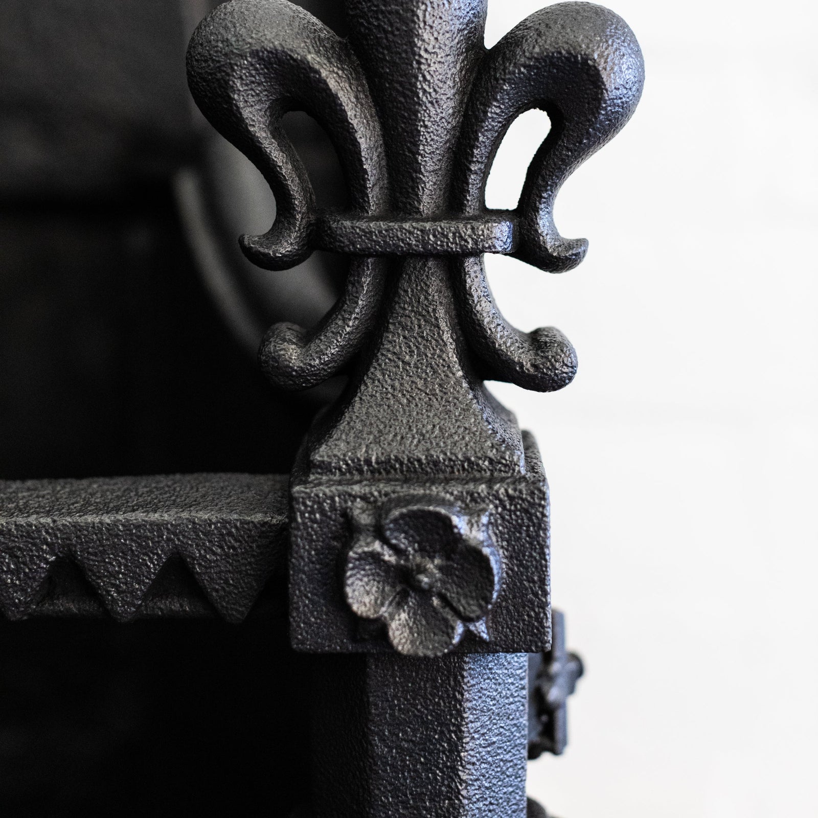 Antique Gothic Revival Cast Iron Fire Basket | The Architectural Forum