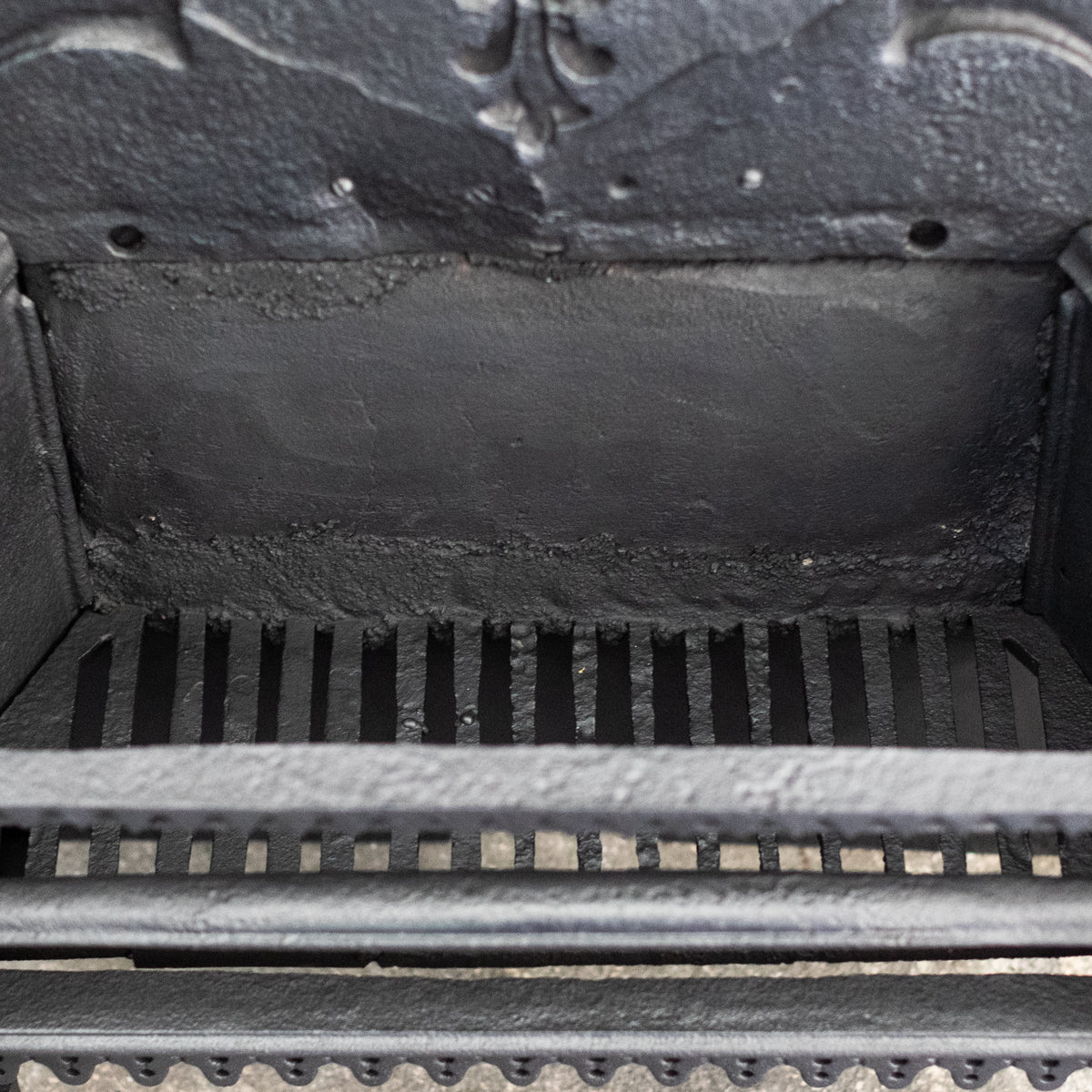 Antique Gothic Revival Cast Iron Fire Basket | The Architectural Forum