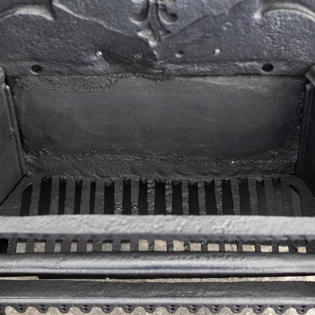 Antique Gothic Revival Cast Iron Fire Basket | The Architectural Forum