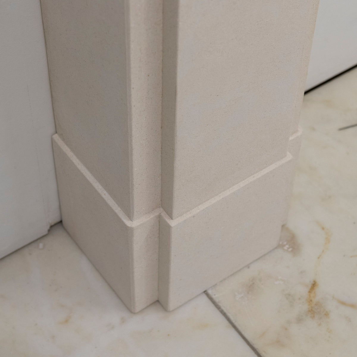 Reclaimed Limestone Fireplace Surround | The Architectural Forum