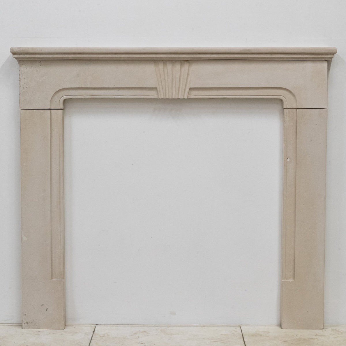 Reclaimed Portland Stone Queen Anne Style Fireplace Surround