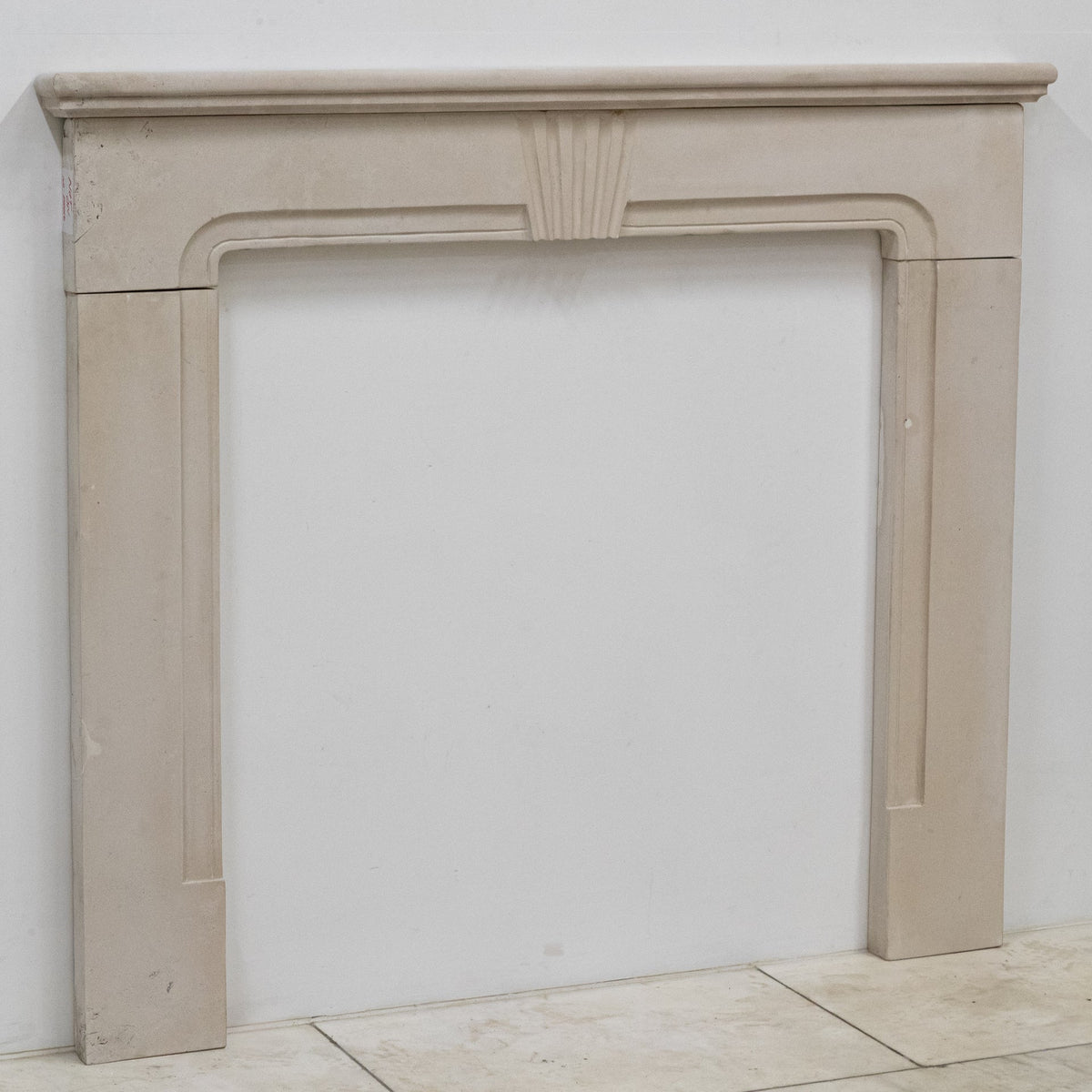 Reclaimed Portland Stone Queen Anne Style Fireplace Surround