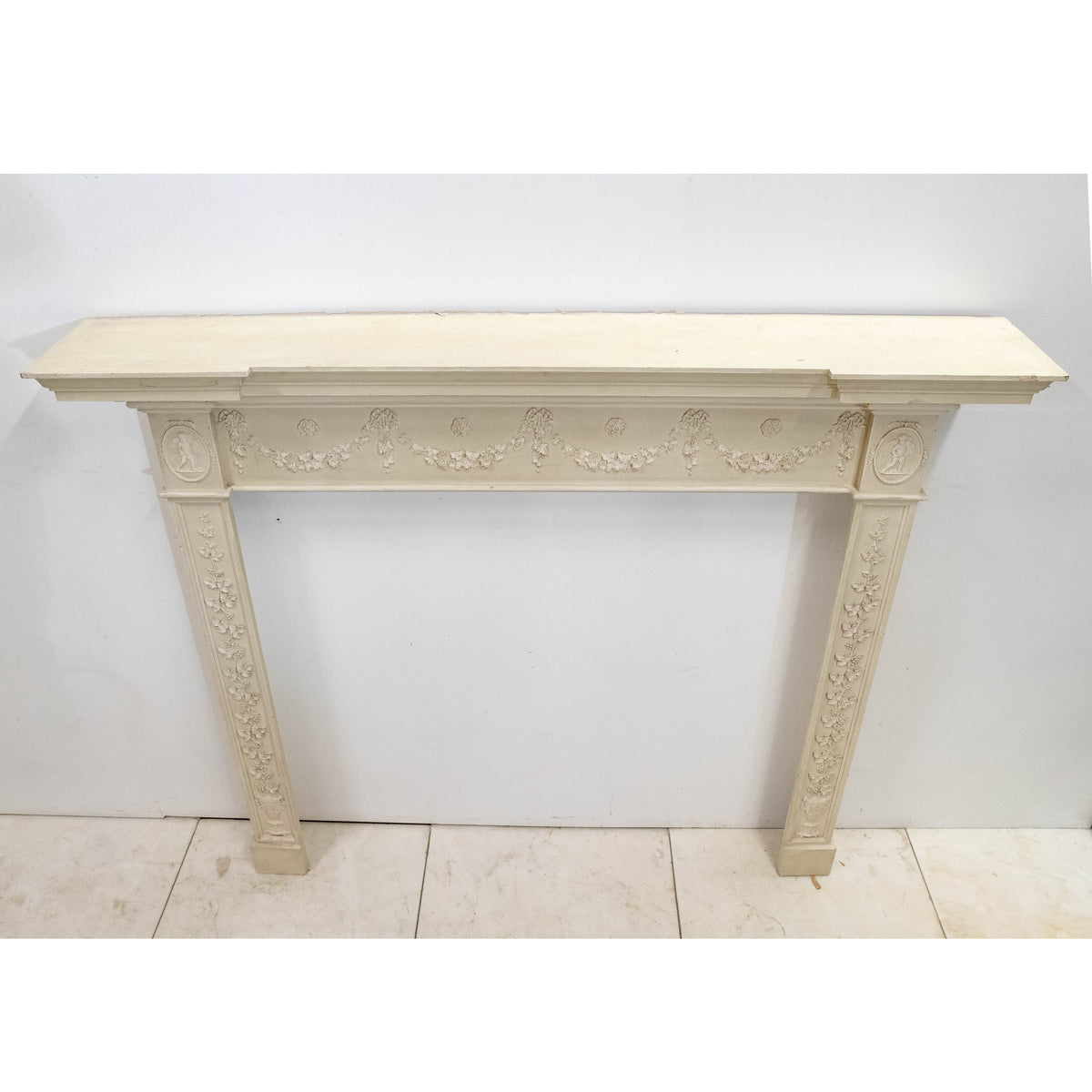 Ornate Wooden Regency Style Fireplace Surround