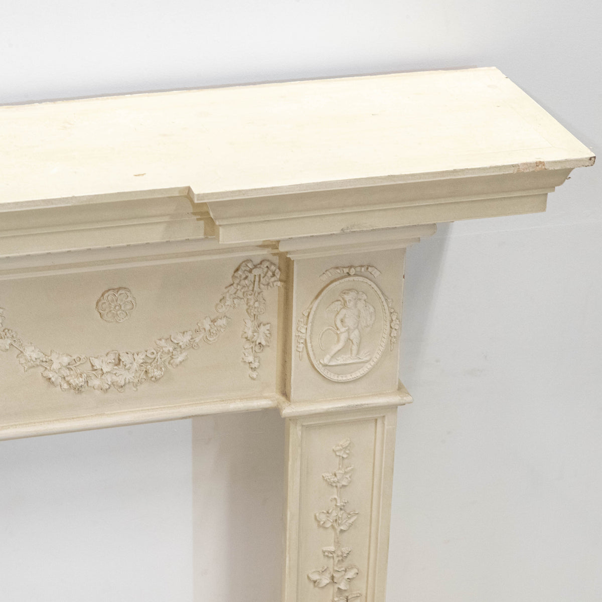 Ornate Wooden Regency Style Fireplace Surround