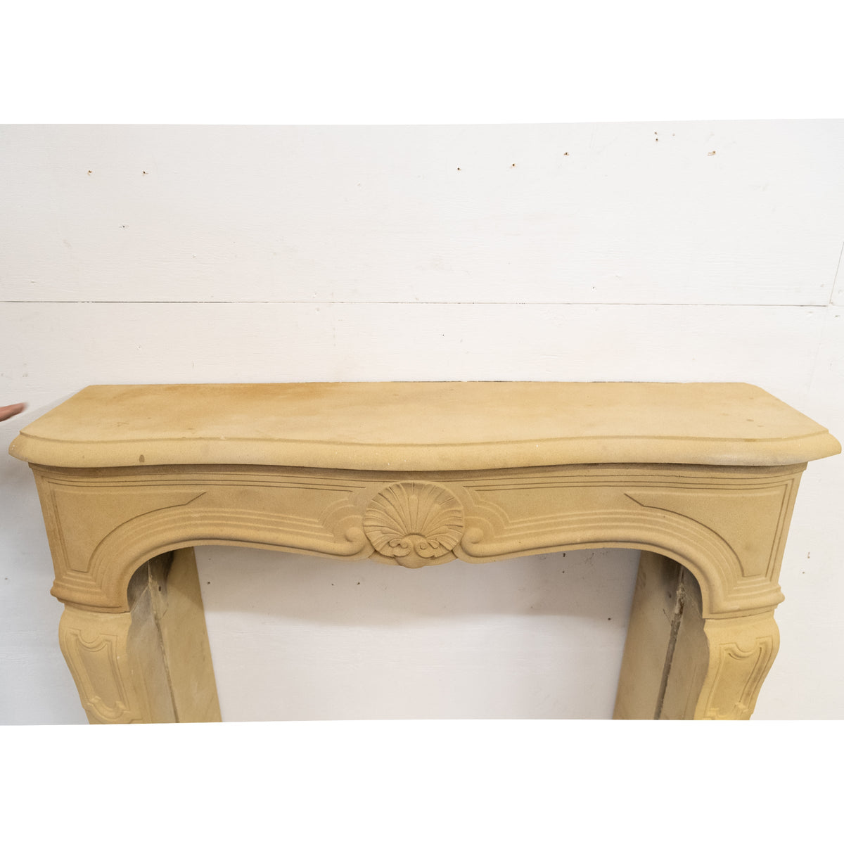 Reclaimed Stone French Style Louis Chimneypiece with Hearth | The Architectural Forum
