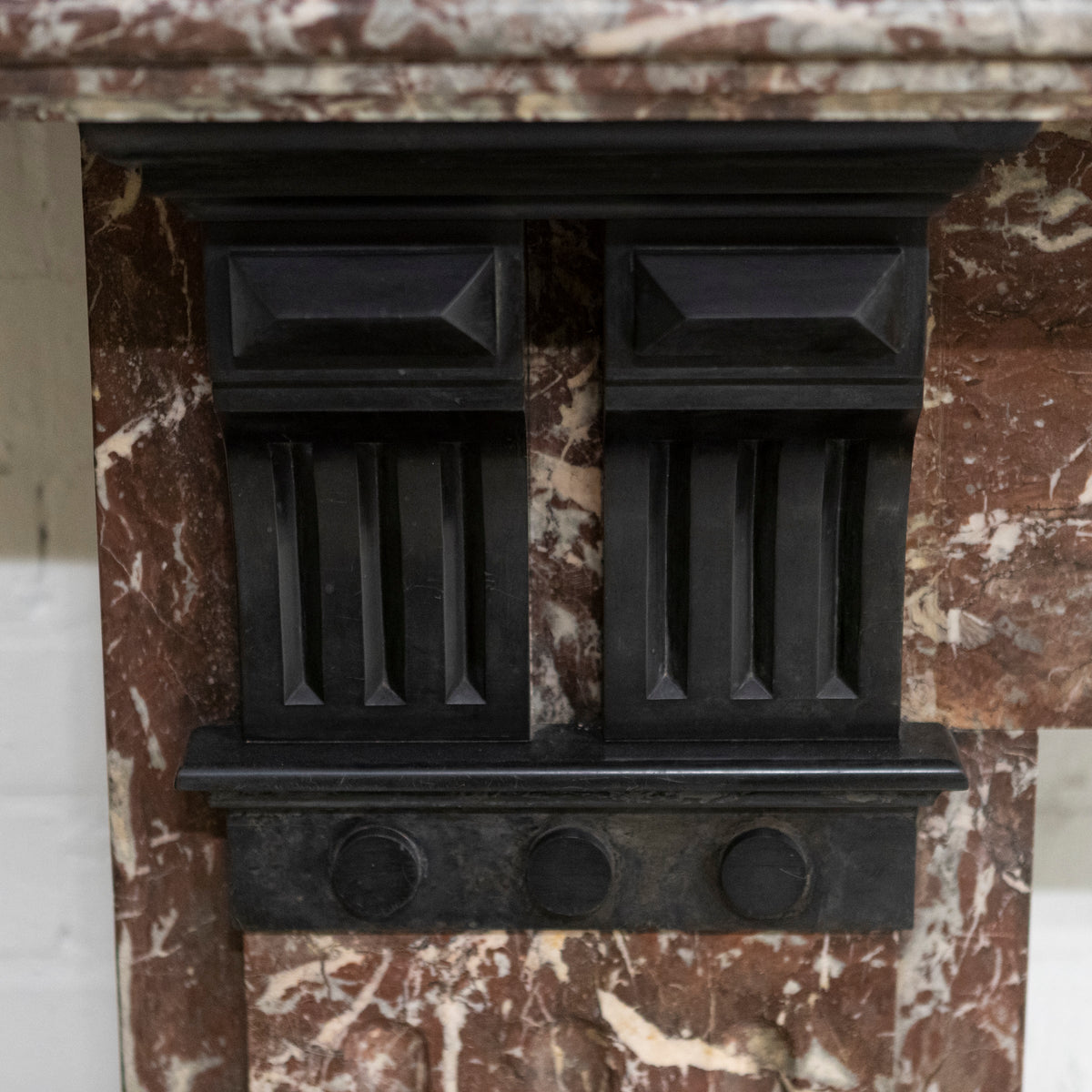 Large Antique Rouge Royal Red Marble Fireplace Surround | The Architectural Forum